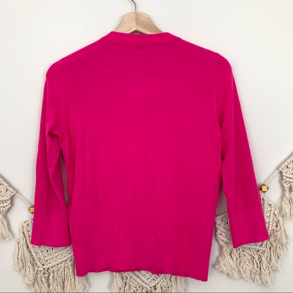 Kate Spade Rio Pink Embellished Cardigan Sweater - Picture 2 of 7
